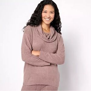 Barefoot Dreams Cozy Cowl Neck Sweater-Medium